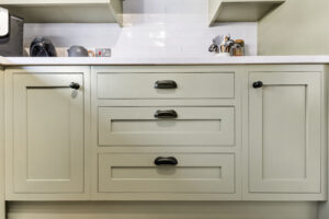 Olive Green Bespoke kitchen in Nottinghamshire
