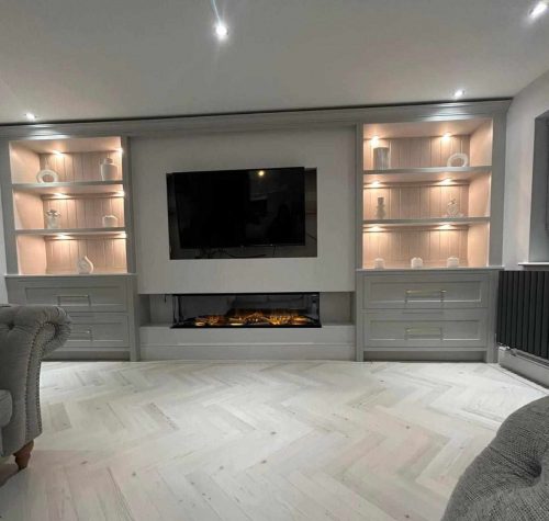 Bespoke Media Wall Bespoke Media Wall in Nottinghamshire